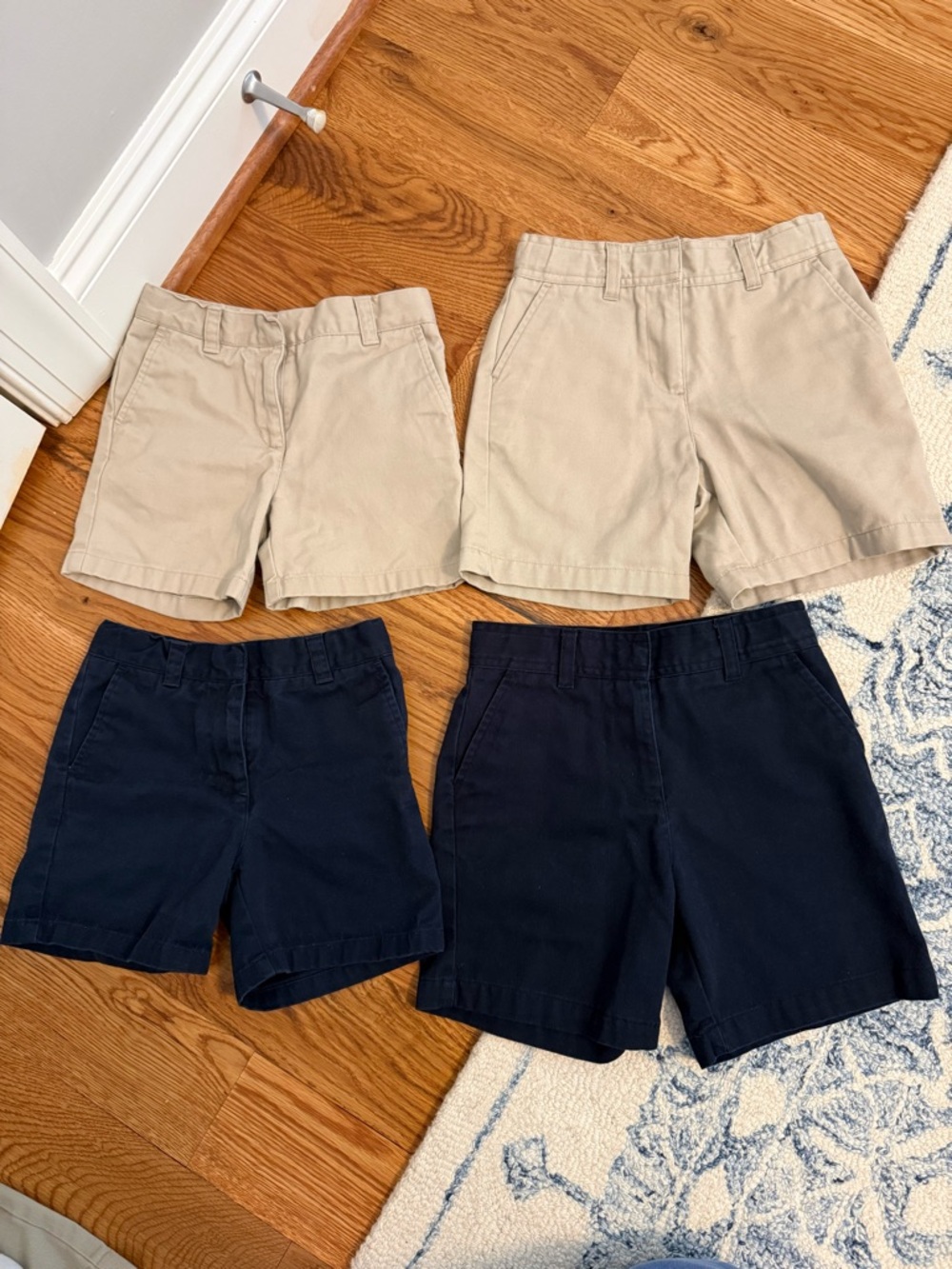 IZOD School Uniform Khaki and Navy Shorts Size 6 and 6X